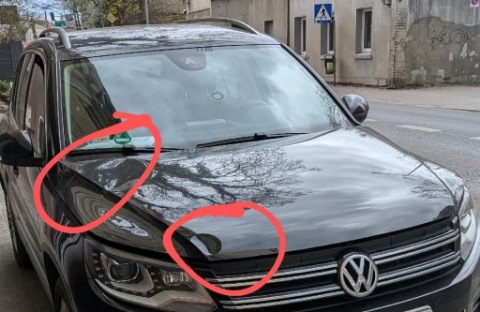 КАПОТ TIGUAN 1 РЕСТАЙЛ ЧЕРНАЯ 5N ЦВЕТ LC9X / 2T2T 