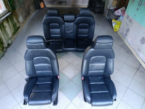 КОМПЛЕКТ СИДІННЯ SPORT ШКІРА ПЕРІД + ЗАД ДИВАН AUDI A8 D3 2002-2010R 