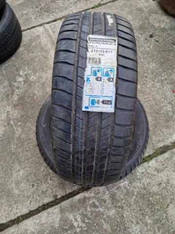 2X ШИНИ Y BRIDGESTONE 215/55 R17 94V TURANZA T005 ЦІНА ZA ДВІ 