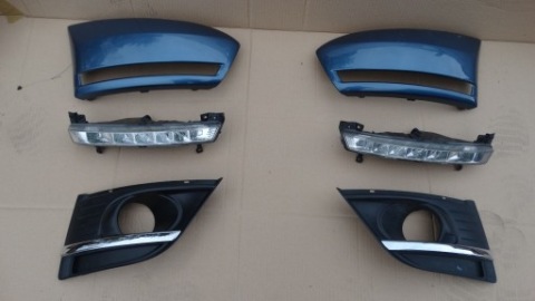 ХОДОВІ ВОГНІ ДХВ LED (СВІТЛОДІОД) CITROEN C4 PICASSO РЕШІТКА БАМПЕРА ХРОМ 9680404177 РЕСТАЙЛ 