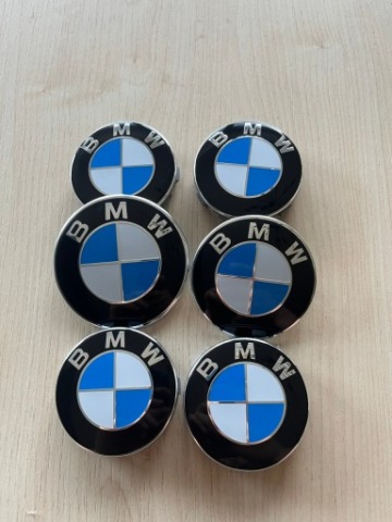 ЕМБЛЕМИ BMW 82/74MM I КОВПАЧКИ DO КОЛІС 68MM КОМПЛЕКТ E90 E46 
