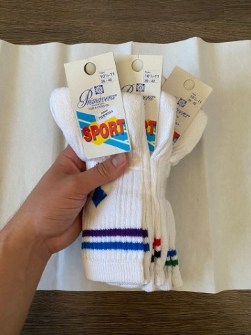 Skarpety sportowe 3 pary, unisex, produkcja Włoska, R. 38 42