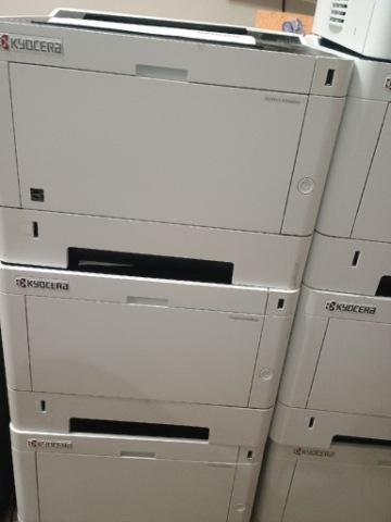 Pakiet zestaw 8 sztuk drukarka laserowa Kyocera P2040dn + org toner