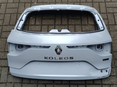TRUNK LID BACK RENAULT KOLEOS II 2019 INITIALE PARIS TEQXD WHITE PERLA DAMAGED 