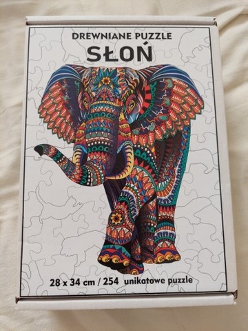 Puzzle KAMI-PUZZLE Zwierzęta 254 elementów SŁOŃ KP012