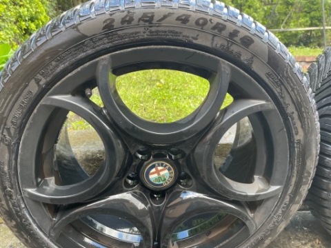ОРИГІНАЛ ДИСКИ ALFA ROMEO 18” ТЕЛЕФОН DIAL + ШИНИ 245/40 R18 