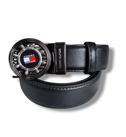 Tommy Hilfinger Pasek Męski skórzany czarn yWYPRZEDAŻ