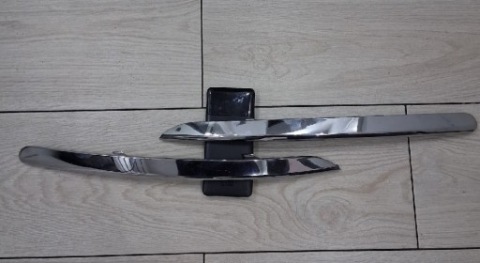 KIA SPORTAGE 3 НАКЛАДКА БАМПЕРА ПЕРІД ХРОМ 86582-3U000 86581-3U000 