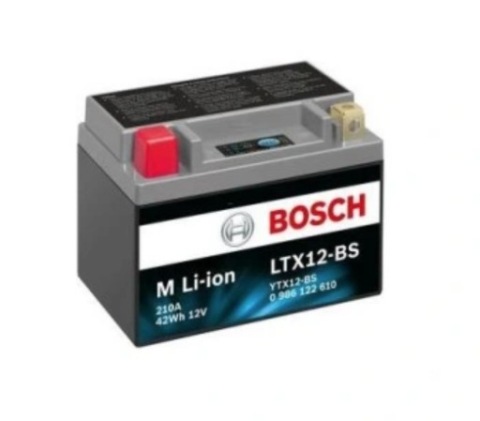 BOSCH АКУМУЛЯТОР M LI-ION LTX12-BS 12V, 42WH, 210A 
