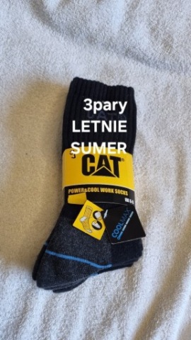 Skarpety Robocze CAT 3pary Letnie oddychające 
