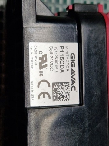 P115CDA GIGAVAC ЗЄДНЮВАЧ 50A 1500V DC КОТУШКОЮ 24V НОВИЙ NIEUZYWANY EV 