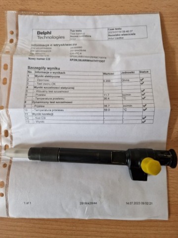 ФОРСУНКА 2.0 HDI 9674984080 CITROËN PEUGEOT 