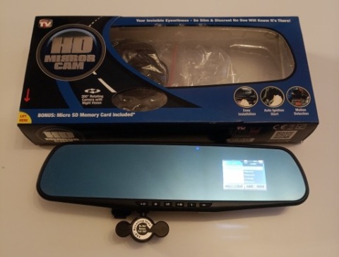WIDEOREJESTRATOR, КАМЕРА W ДЗЕРКАЛУ WSTECZNYM HD MIRROR CAM 720P 2.5