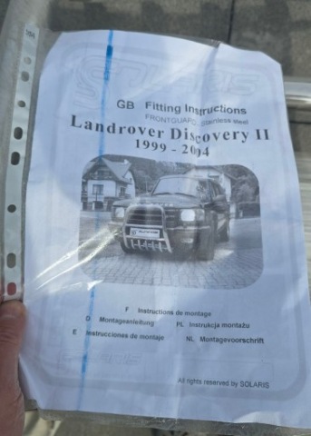 LAND ROVER DISCOVERY 1999-2004 ORUROWANIE, БАМПЕР 