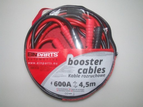 ПРОВОДА ПУСКОВІ EINPARTS EPBC600A 600A 25MM2 4,5M НОВЕ ULEPSZONE ! 