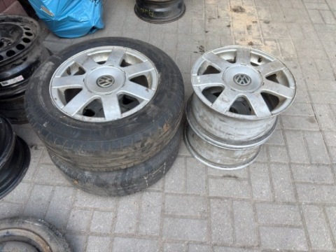 КОМПЛЕКТ 4 ДИСКИ АЛЮМІНІЄВІ VW 15” + 2 ШИНИ 195/65 R15 ПАСАТ 
