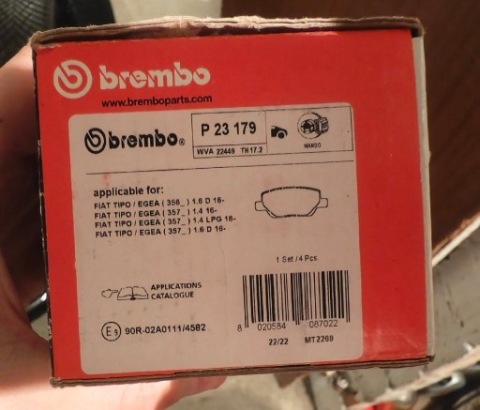 КОЛОДКИ ГАЛЬМІВНЕ BREMBO P23179 