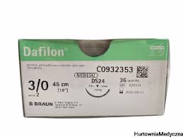 НІЧОГО DAFILON 3/0 75CM NICI CHIRURGICZNE 36SZT DS30 