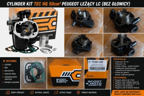 ЦИЛІНДР TEC HQ 50CC PEUGEOT LC – NOWY! JETFORCE / LUDIX 