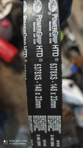 РЕМІНЬ РОСПОДІЛЬНИКА GATES 5378XS - 148X23MM 
