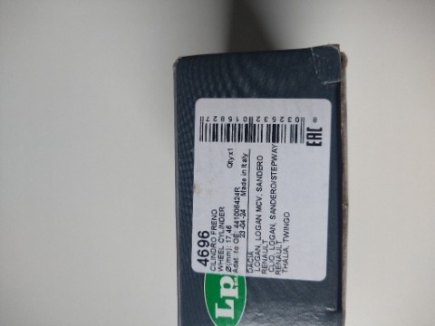 ЦИЛІНДРИК ГАЛЬМІВНИЙ RENAULT CLIO TWINGO THALIA DACIA LOGAN SANDERO LPR4696 