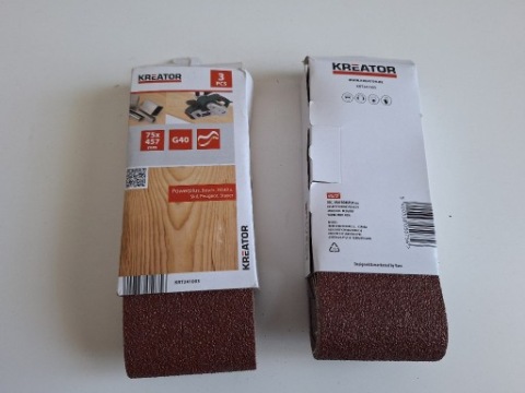 СТРІЧКА РЕМІНЬ BEZKONCOWY 75X457 GR.40 PLOTNO 3 ШТУКИ KRT 241003 