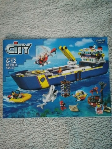 Klocki kompatybilne z lego statek badaczy oceanu