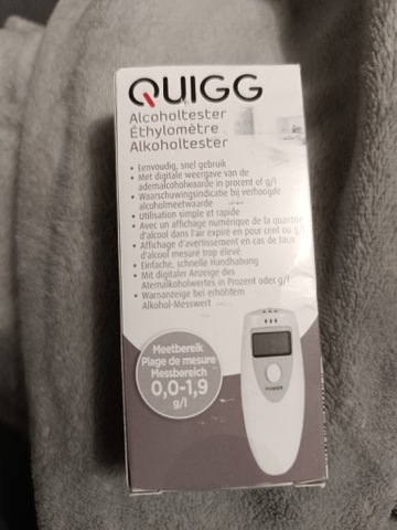 QUIGG BREATHALYZER DIGITAL BEZUSTNIKOWY LCD  