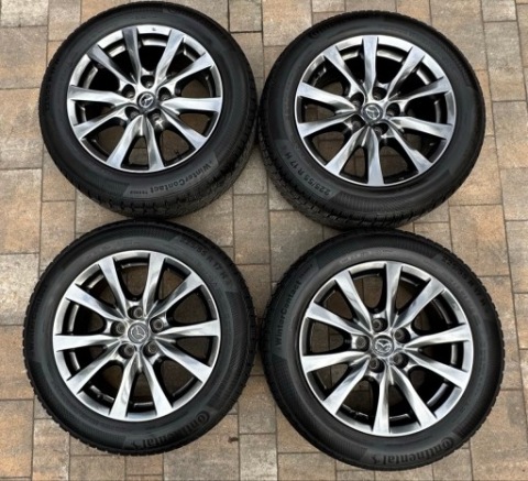ДИСКИ АЛЮМІНІЄВІ MAZDA, 17” X 7,5” ET50, 5X114,3 ПЛЮС ШИНИ ЗИМОВІ 