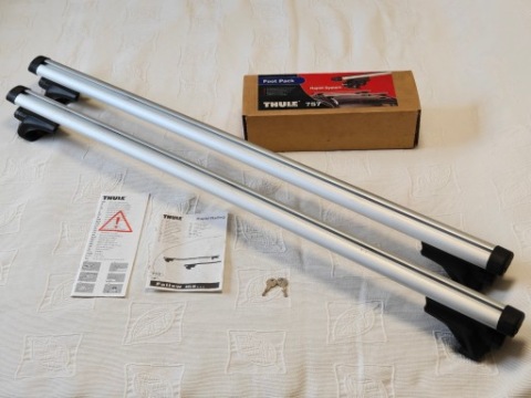 БАГАНИК НА ДАХ THULE AEROBAR 120CM ЗАДНІ ФАРИ 757 RAPID СИСТЕМА РЕЙЛІНГ ВІДКРИТИЙ 