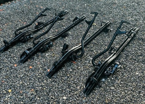 БАГАЖНИКИ ВЕЛОСИПЕДОВ КРЫШИ THULE 591 PRORIDE 4 ШТ ЧЕРНЫЕ КАК НОВОЕ АКЦИЯ 