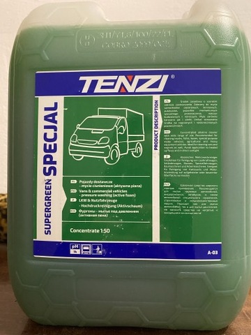 TENZI СУПЕР GREEN SPECJAL SILNA PIANA AKTYWNA 10L