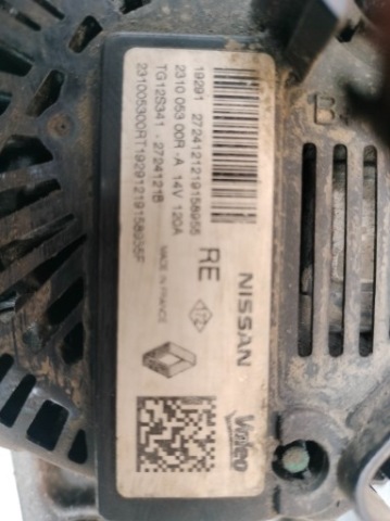 2310 053 00R ГЕНЕРАТОР 14V 120A MERCEDES RENAULT DACIA NISSAN 1.3 
