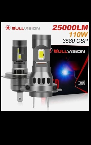 LUCES DIODO LUMINOSO LED H7 CANBUS BULLVISION 25000LM +300 UP  