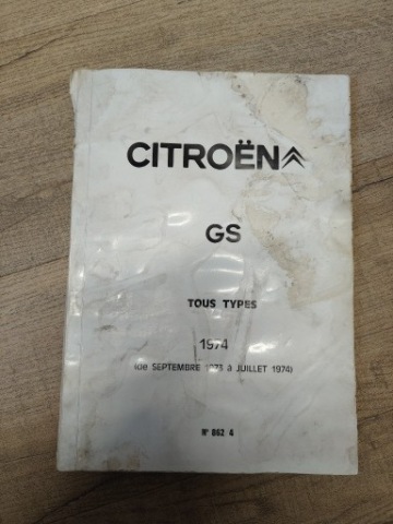 CITROEN GS 1974 ІНСТРУКЦІЯ ТЕХНІЧНА 