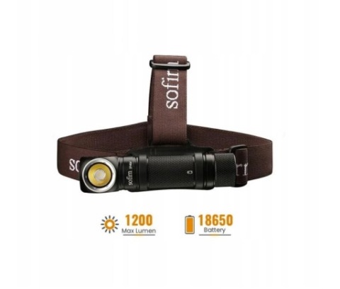 ФОНАРИК ПЕРЕДНЯЯ SOFIRN SP40A 1200 LUMENOW 5000K WEDROWKA КЕМПИНГ WEDKOWANIE 
