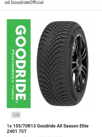 4X 155/70R13 GOODRIDE ALL SEASON ELITE Z401 75TOP КРАКІВ 