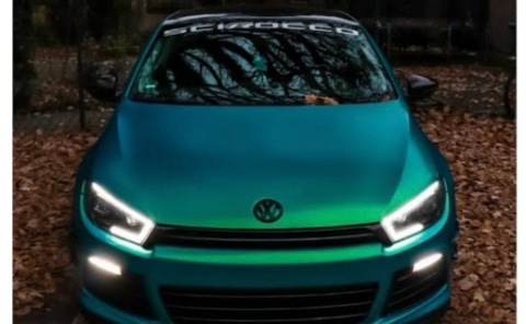 РЕШІТКИ LED (СВІТЛОДІОД) ПЕРЕДНЯ VW SCIROCCO 08-15R. НОВЕ 