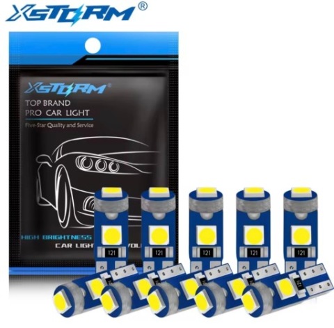 ЛАМПОЧКИ LED (СВІТЛОДІОД) T5W 12V10SZT. OKAZJA! 