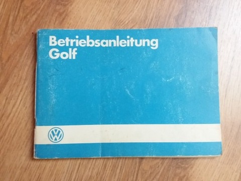 VW GOLF BETRIEBSANLEITUNG.INSTRUKCJA SERVICE 1984R  