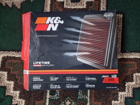 K&N FILTERS 33-5068 ФИЛЬТР ВОЗДУХА KIA STINGER