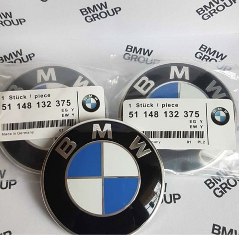 BMW EMBLEMA 82 MM JUEGO 2 PIEZAS DO E60 E61 REGALO  