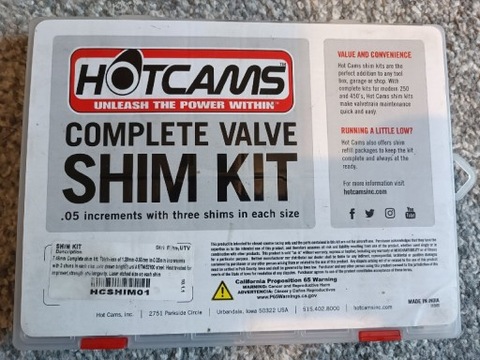 HOT CAMS PLYTKI VALVES SET 7.48MM  