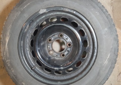КОЛЕСА ДИСК I ШИНА 4 SZT: HANKOOK WINTER 205/65R15 R15 94T M+S ЗИМОВІ 