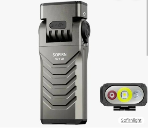 ЛІХТАРИК SOFIRN ST2 3000LM ОБОРОТНА UV ЧЕРВОНІ МАГНІТ USB-C 