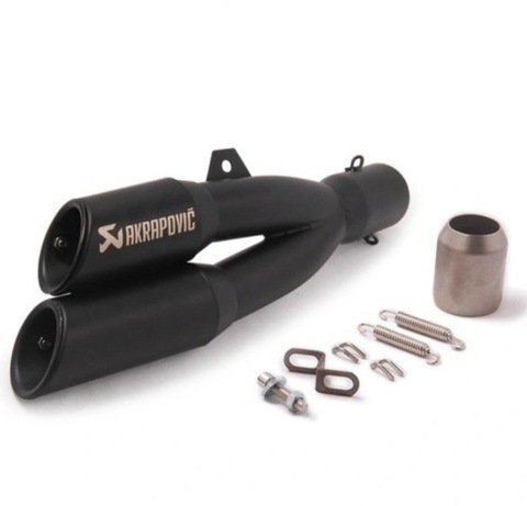 SILENCER FOR MOTORCYCLE DOUBLE AKRAPOVIC  