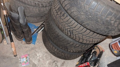 КОЛЕСА Z ШИНАМИ ЗИМОВИМИ 185/65 R15 92H TOYO OBSERVE + FALKEN STALOWKI 