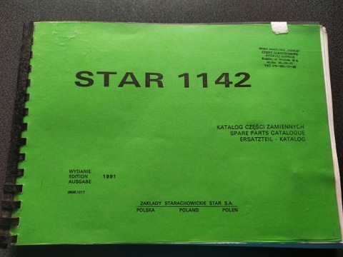 STAR 1142 Katalog części - 1991 
