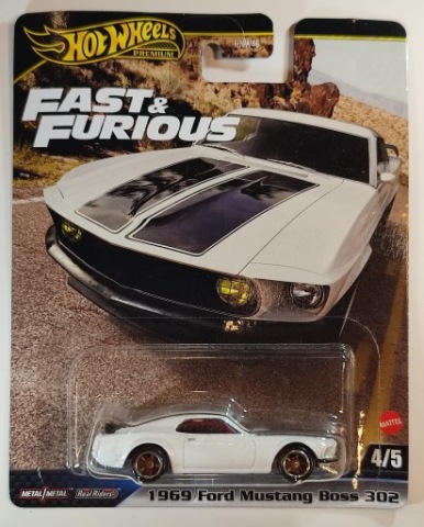 HOT WHEELS PREMIUM 1969 FORD MUSTANG BOSS 302 FAST & FURIOUS