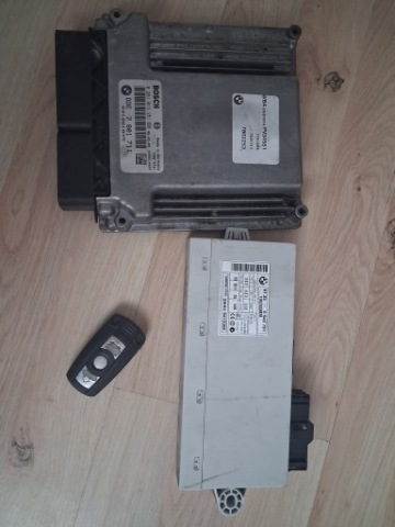 BMW E90 M47 E87 320D 163KM КОМПЛЕКТ БЛОК КЕРУВАННЯ DDE 7801711 0281013251 CAS 